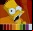 Las paletas de colores de Los Simpsons Las paletas de colores de Los Simpsons